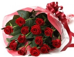  Nevşehir internetten çiçek satışı  10 adet kipkirmizi güllerden buket tanzimi