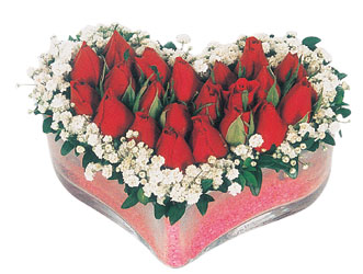  Nevşehir kaliteli taze ve ucuz çiçekler  mika kalpte kirmizi güller 9 